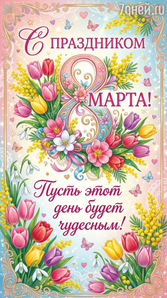 80+ красивых открыток к 8 Марта для самых дорогих и любимых женщин 80+ красивых открыток к 8 Марта для самых дорогих и любимых женщин