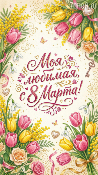 80+ красивых открыток к 8 Марта для самых дорогих и любимых женщин 80+ красивых открыток к 8 Марта для самых дорогих и любимых женщин