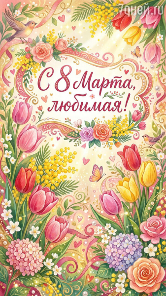 80+ красивых открыток к 8 Марта для самых дорогих и любимых женщин 80+ красивых открыток к 8 Марта для самых дорогих и любимых женщин