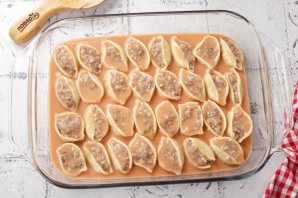 Фаршированные макароны-ракушки Фаршированные макароны-ракушки