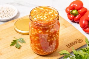 Перец с фасолью на зиму