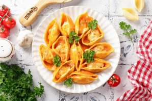 Фаршированные макароны-ракушки Фаршированные макароны-ракушки