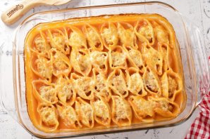Фаршированные макароны-ракушки Фаршированные макароны-ракушки